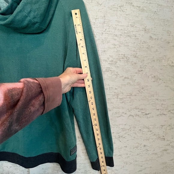 Volcom Corpo Class Green Sweatshirt Hoodie Zip Up Medium Grunge Streetwear - Picture 16 of 16